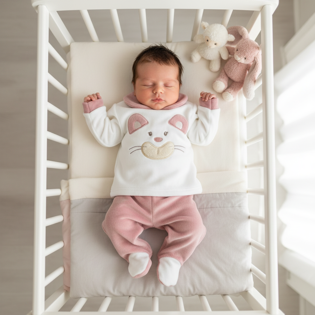 Tutina Completo Ciniglia Gattino  Coccoloso Rosa Antico  31515