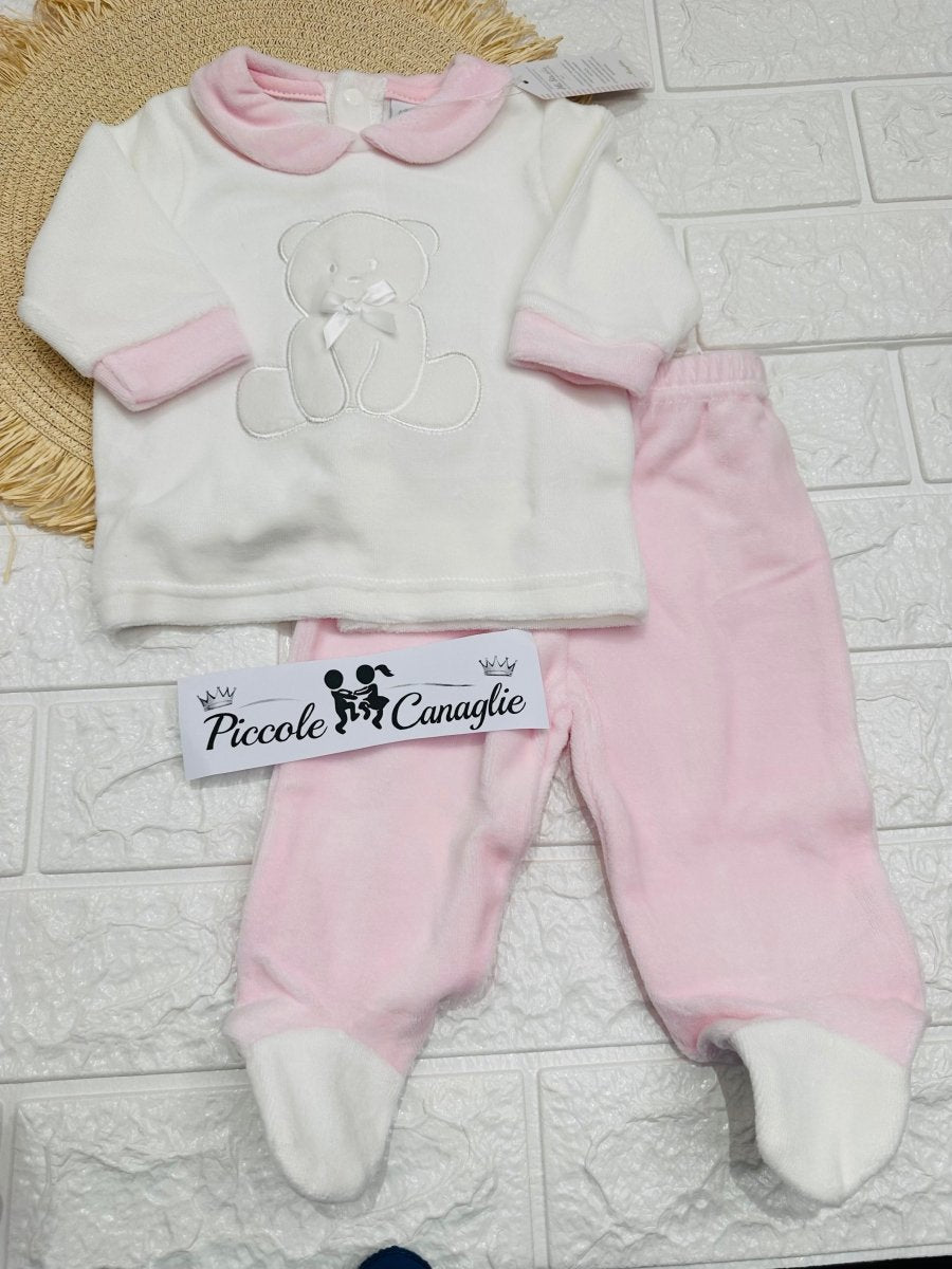 Tutina completo ciniglia Orsetta bianca B549/3F - Piccole Canaglie - PC29939