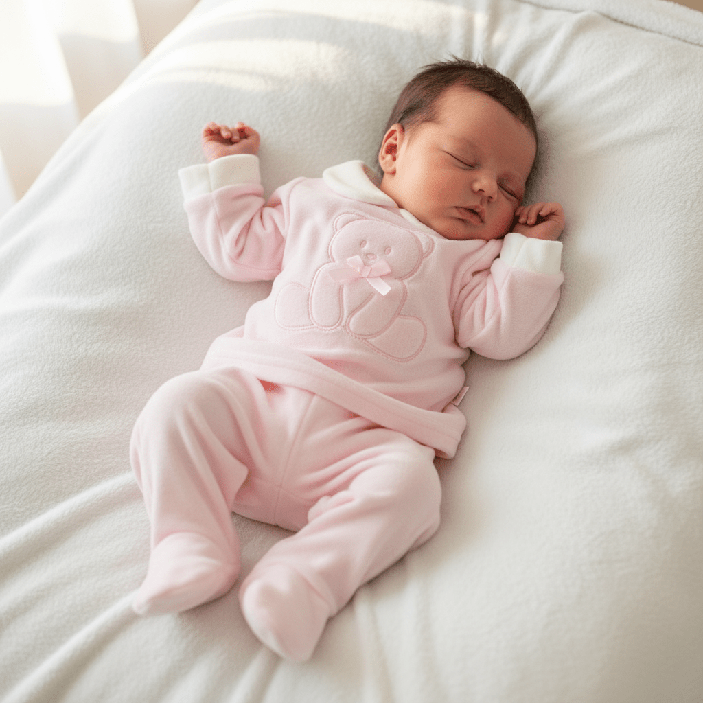 Tutina Completo Ciniglia Orsetta Rosa B549/3f - Piccole Canaglie - PC29936