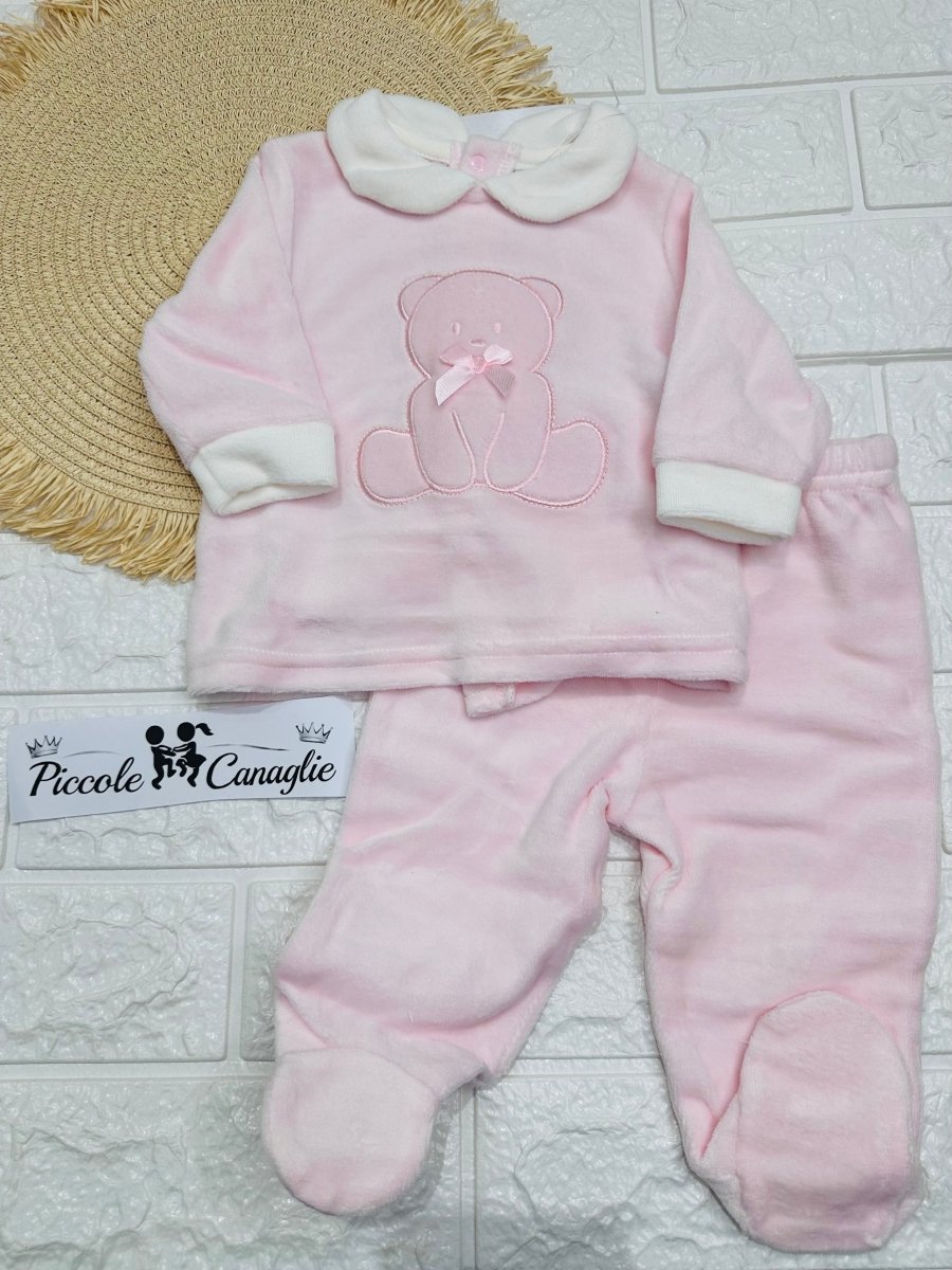 Tutina completo ciniglia Orsetta rosa B549/3F - Piccole Canaglie - PC29936