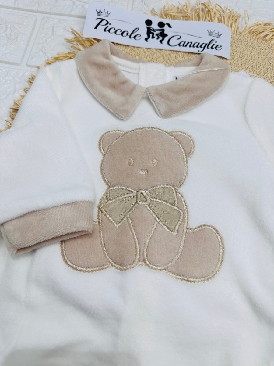Tutina completo ciniglia Orsetti beige B549/12F - Piccole Canaglie - PC29954