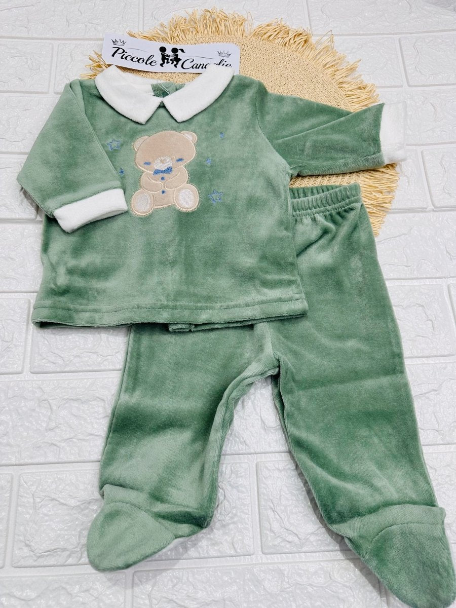 Tutina completo ciniglia Orsetto verde B549/2M - Piccole Canaglie - PC29948