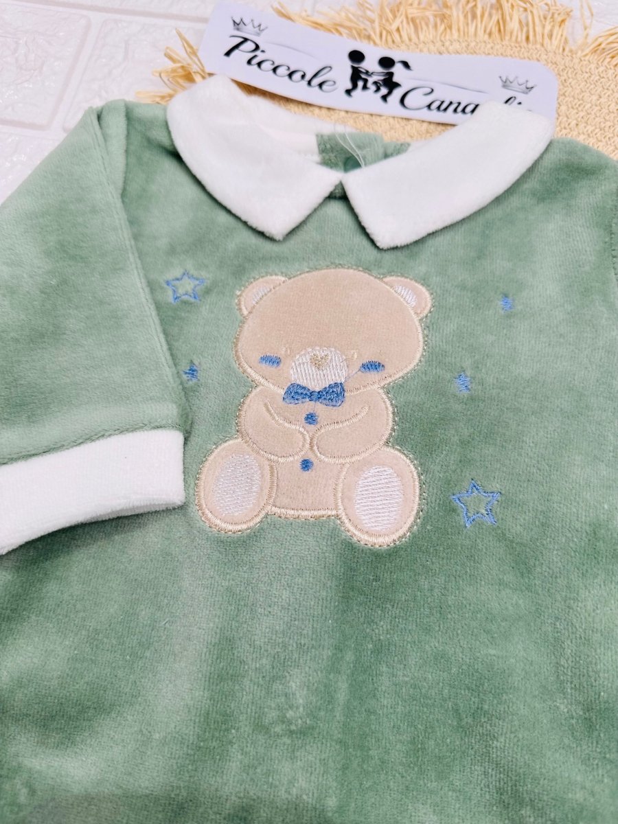 Tutina completo ciniglia Orsetto verde B549/2M - Piccole Canaglie - PC29948
