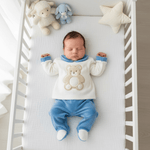 Tutina Completo Ciniglia Orso Morbidoso Azzurro 31507 - Piccole Canaglie - PC29501