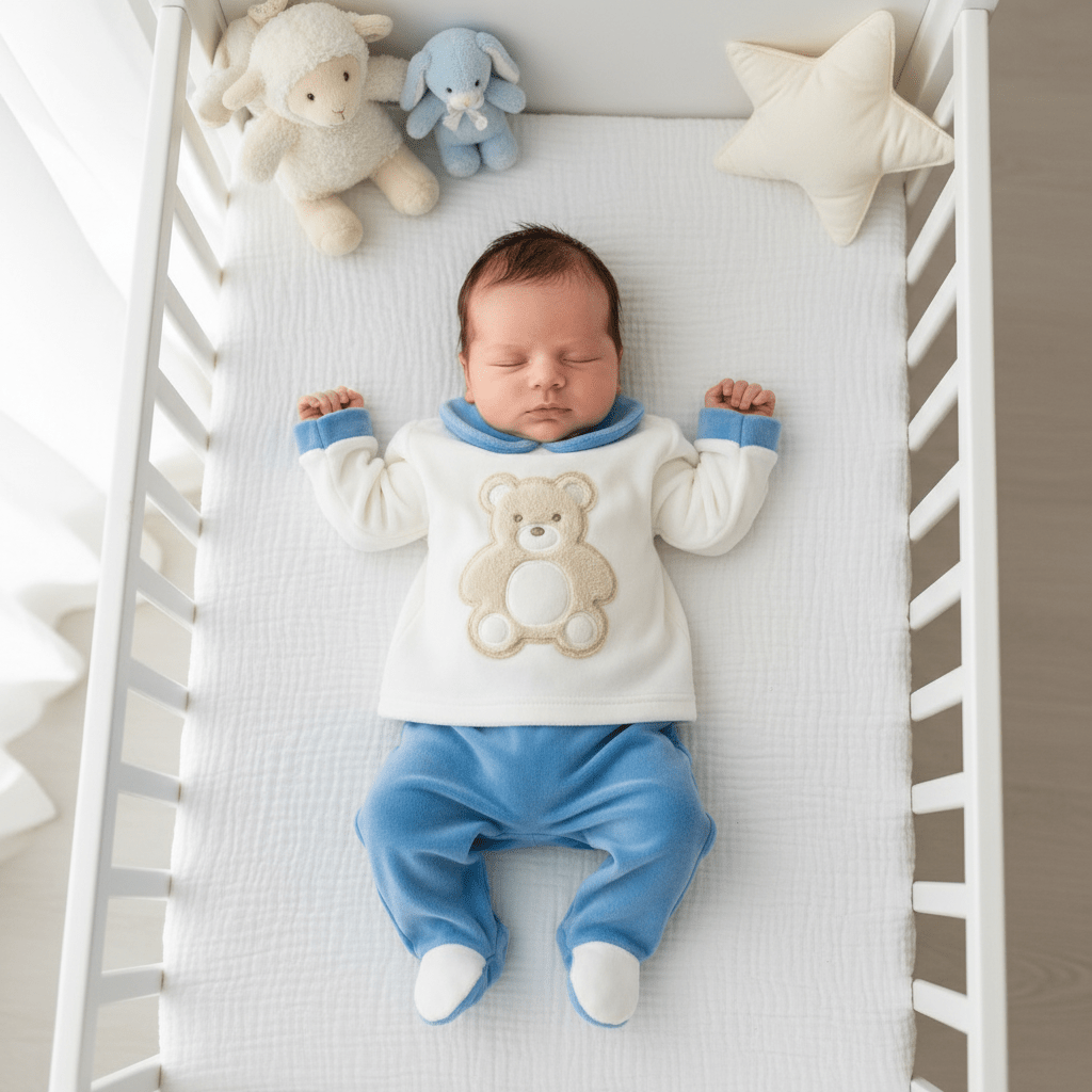 Tutina Completo Ciniglia Orso Morbidoso Azzurro 31507 - Piccole Canaglie - PC29501