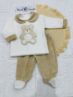 Tutina Completo Ciniglia Orso Morbidoso Beige 31507 - Piccole Canaglie - PC29483