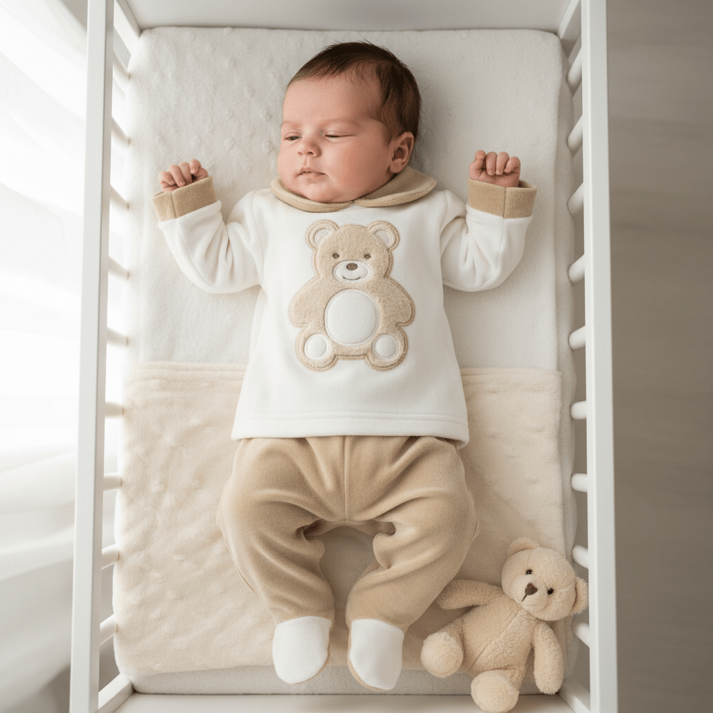 Tutina Completo Ciniglia Orso Morbidoso Beige 31507 - Piccole Canaglie - PC29483