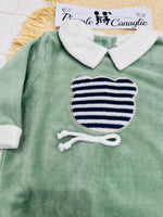 Tutina completo ciniglia Orso verde marinaretto B549/7M - Piccole Canaglie - PC29945