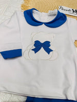 Tutina Completo Cotone 31101 Orso Fiocco carta da zucchero - Piccole Canaglie - PC24907