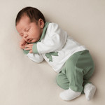 Tutina Completo Cotone 31101 Orso Fiocco Verde - Piccole Canaglie - PC24904