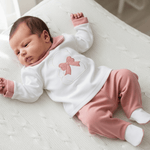 Tutina Completo Cotone 31101 Orso Rosa Antico - Piccole Canaglie - PC24910