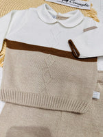 Tutina completo Cotone NG2029 DIS14 panna - Piccole Canaglie - PC24978