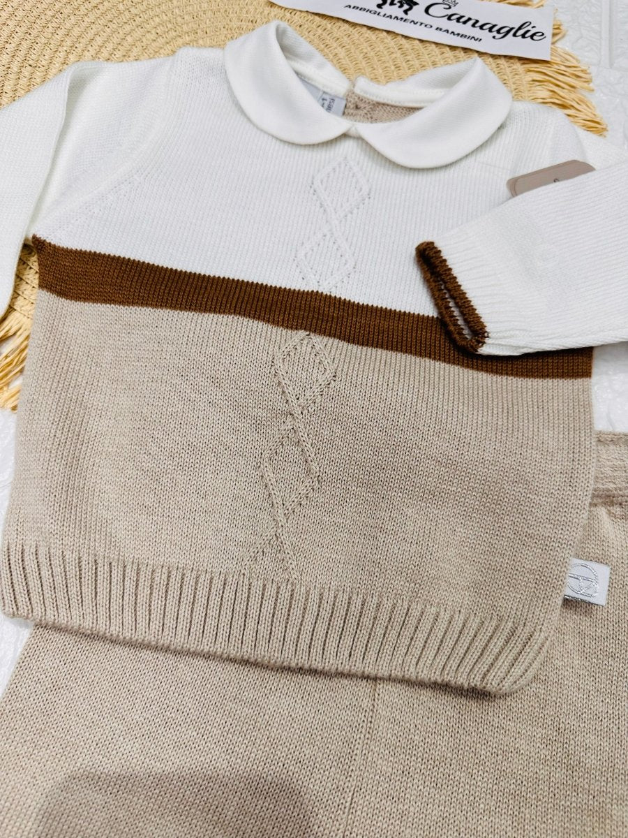 Tutina completo Cotone NG2029 DIS14 panna - Piccole Canaglie - PC24978