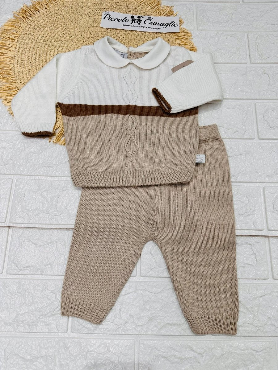 Tutina completo Cotone NG2029 DIS14 panna - Piccole Canaglie - PC24978