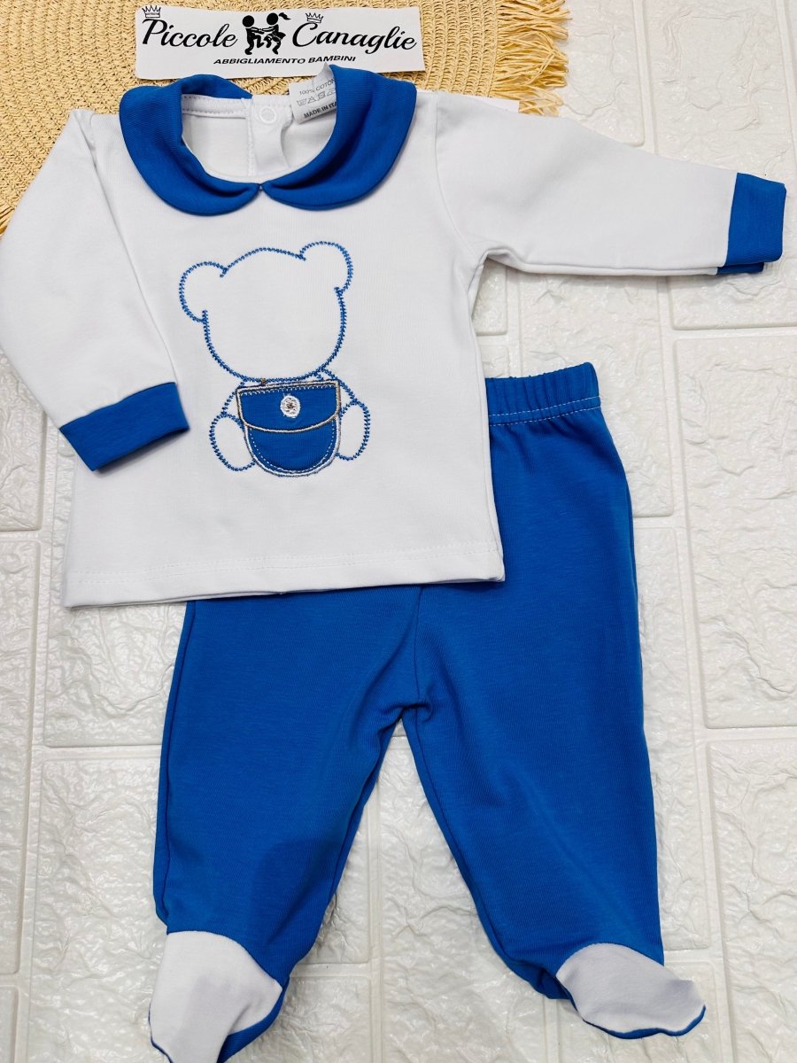 Tutina Completo Cotone Orso Bag Carta Da Zucchero 31102 - Piccole Canaglie - PC25270