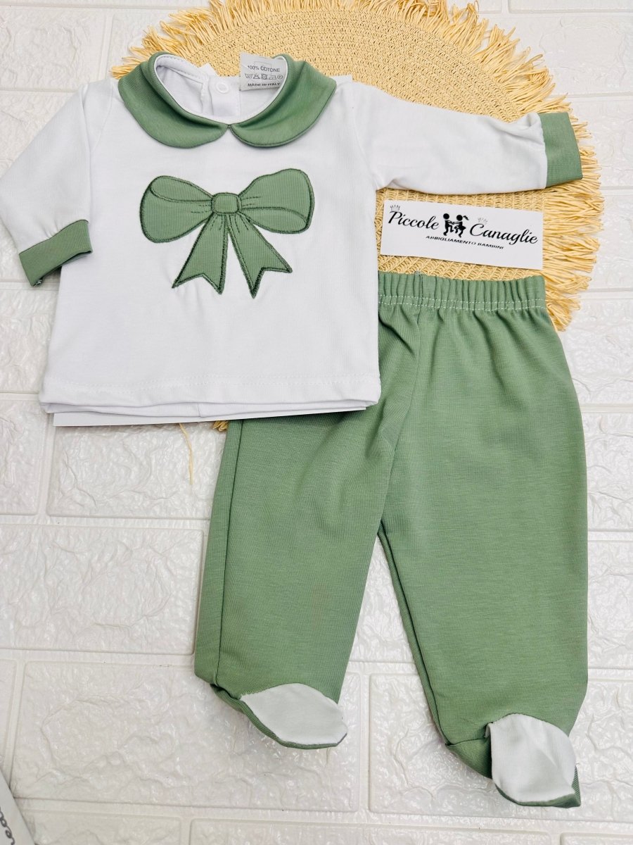 Tutina Completo Cotone Verde 31107 - Piccole Canaglie - PC25826