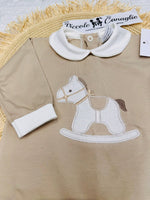 Tutina Cotone Cavallino Biscotto 30108 - Piccole Canaglie - PC25007