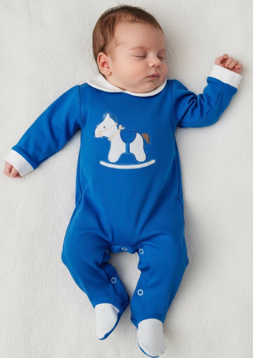 Tutina Cotone Cavallino Oceano 30108 - Piccole Canaglie - PC25004