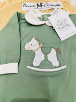 Tutina Cotone Cavallino Verde 30108 - Piccole Canaglie - PC25001