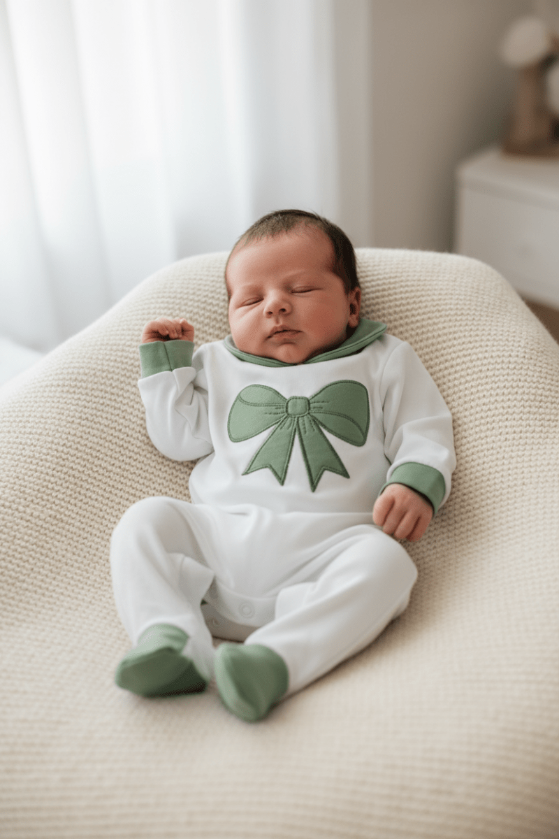 Tutina Cotone Fiocco Verde 30107 - Piccole Canaglie - PC25823