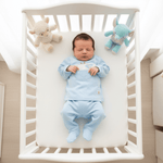 Tutina Cotone Mucca Celeste - Piccole Canaglie - PC28450