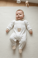 Tutina Cotone Orso Bag Beige 30102 - Piccole Canaglie - PC25261