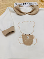 Tutina Cotone Orso Bag Beige 30102 - Piccole Canaglie - PC25261