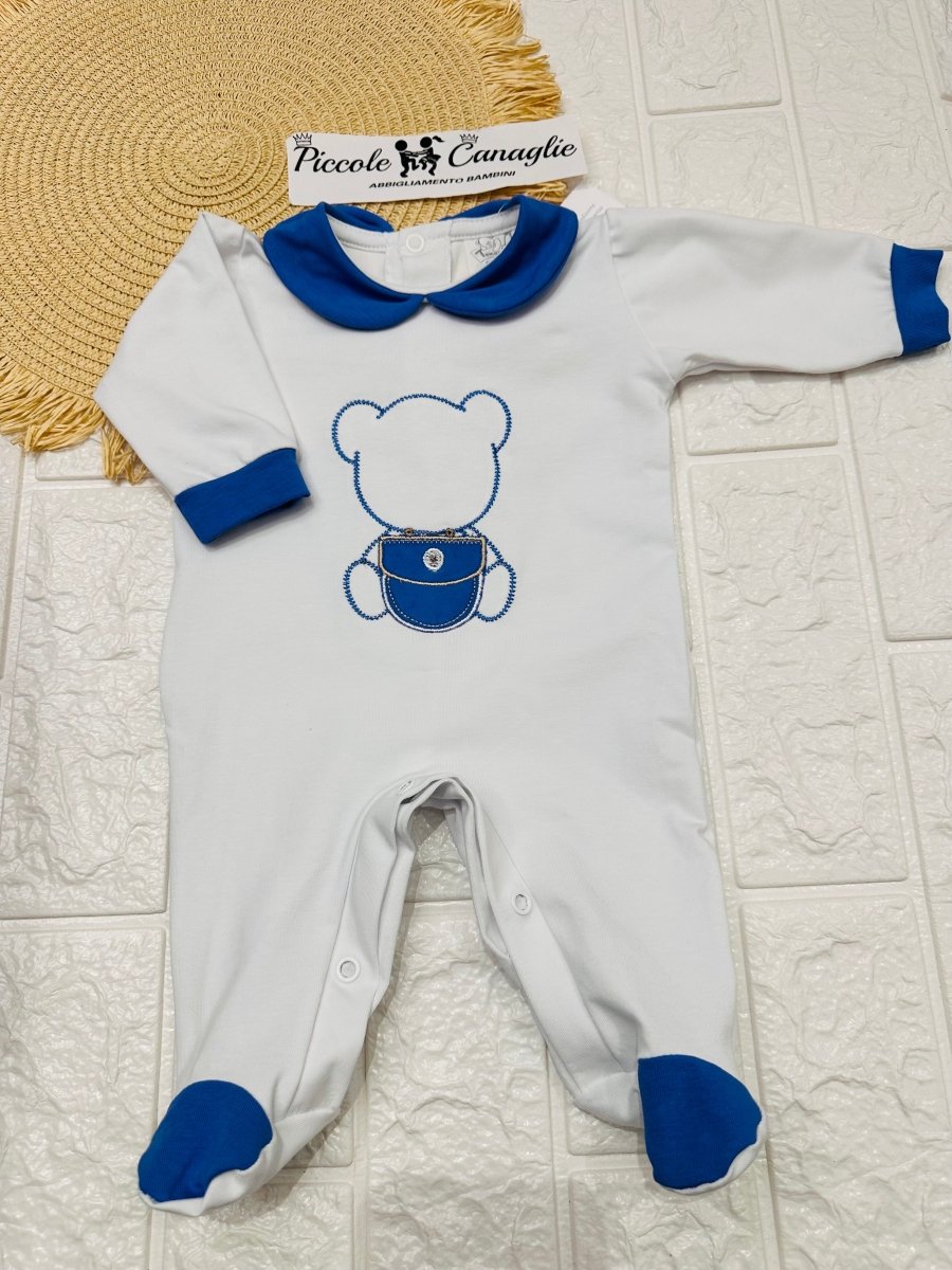 Tutina Cotone Orso Bag Carta Da Zucchero 30102 - Piccole Canaglie - PC25258