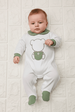 Tutina Cotone Orso Bag Verde 30102 - Piccole Canaglie - PC25255