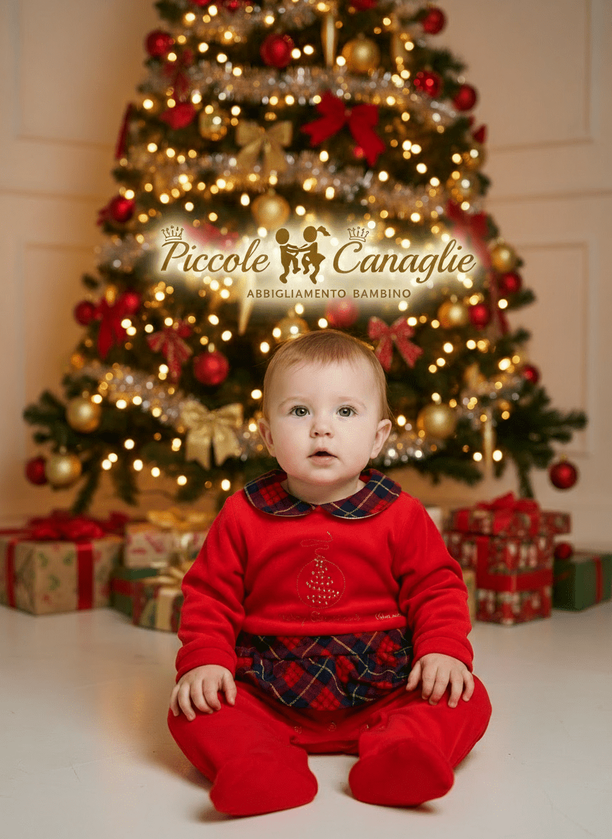 Tutina di Natale Scozzese Pierre Cardin - Piccole Canaglie - PC23310