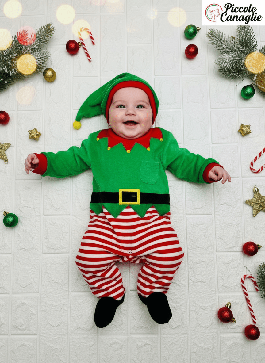 Tutina elfo natalizio - Piccole Canaglie - PC23266
