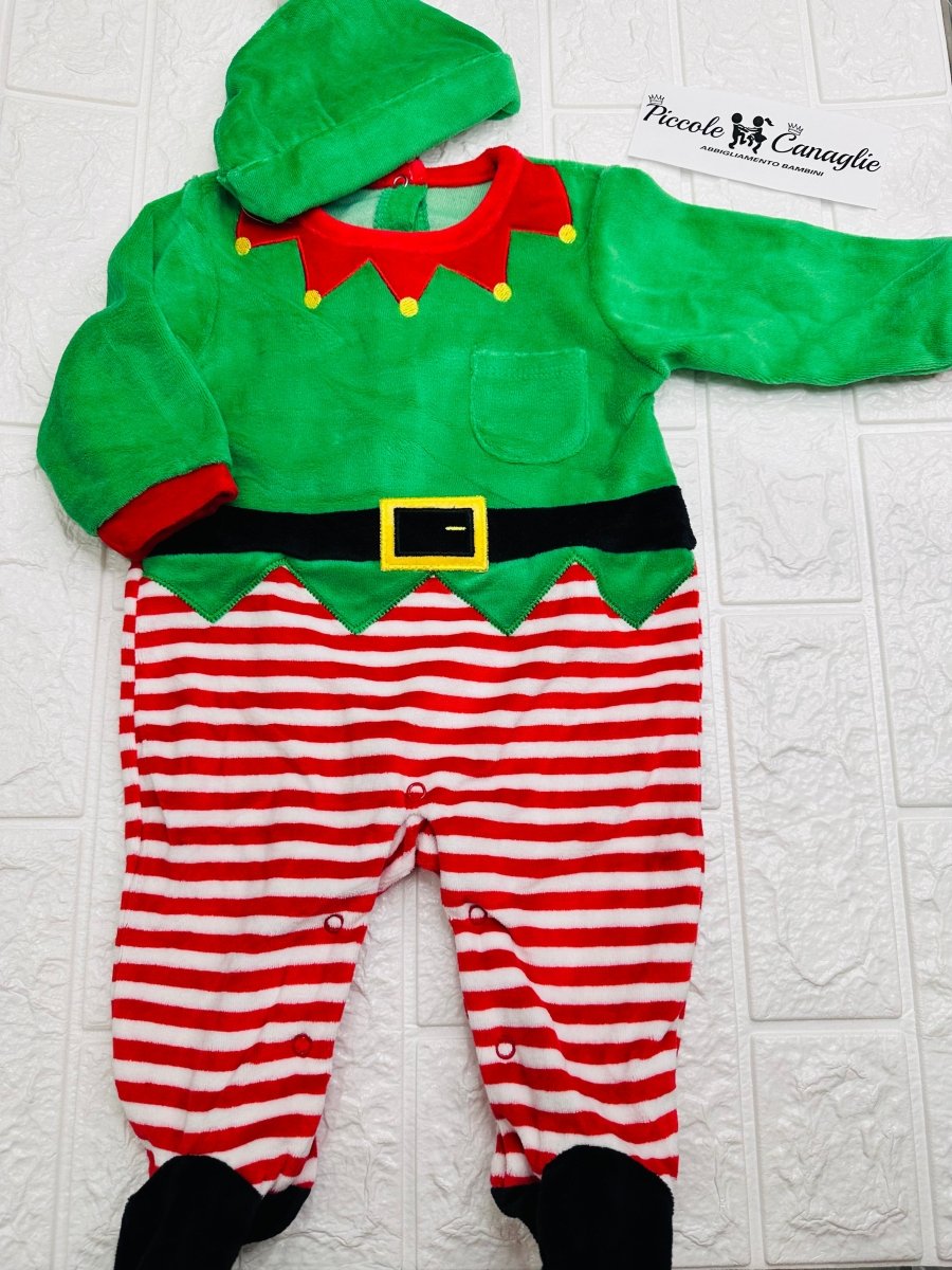 Tutina elfo natalizio - Piccole Canaglie - PC23266