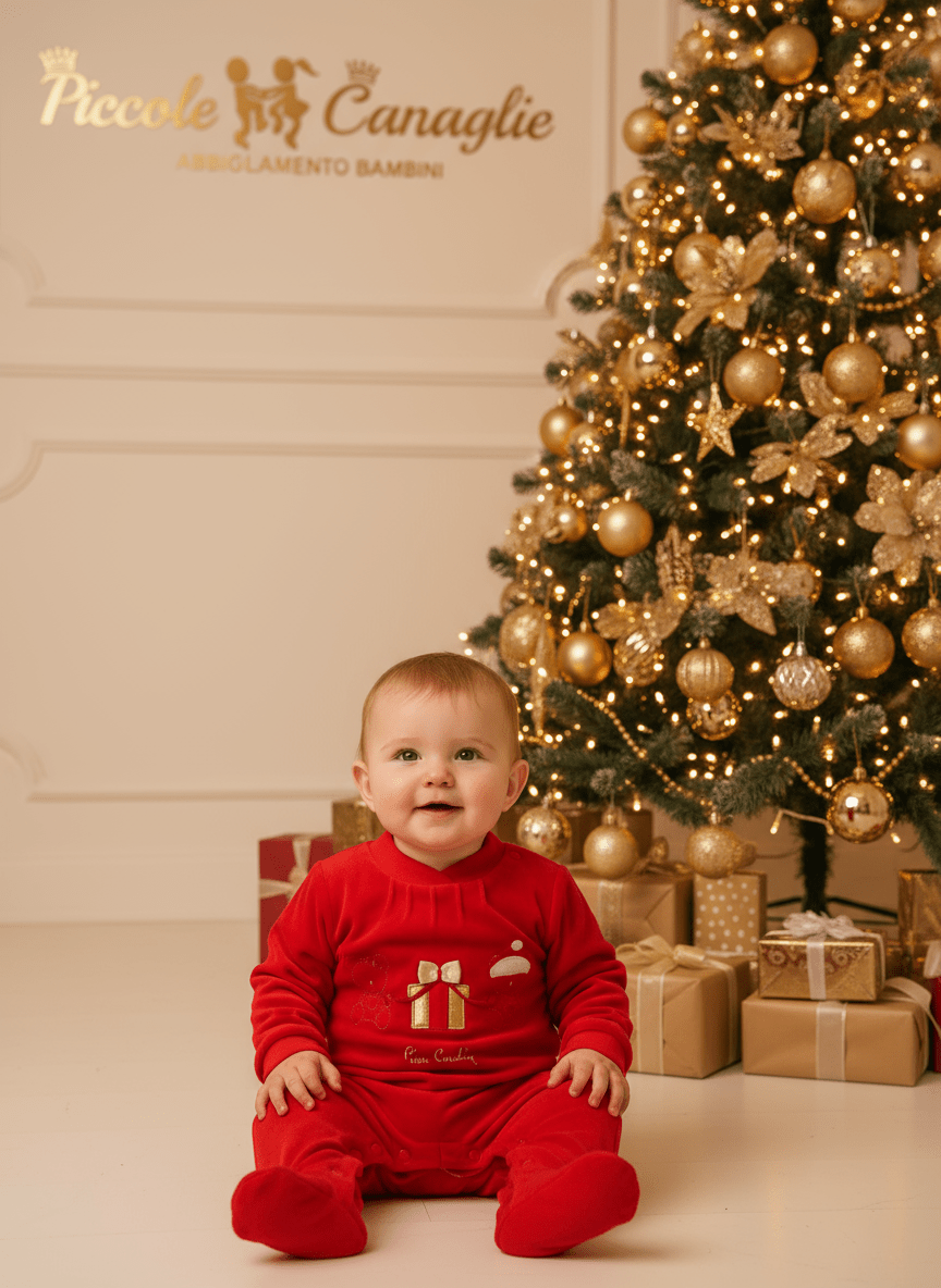 Tutina Natalizia Pierre Cardin Pacco di Natale - Piccole Canaglie - PC23306