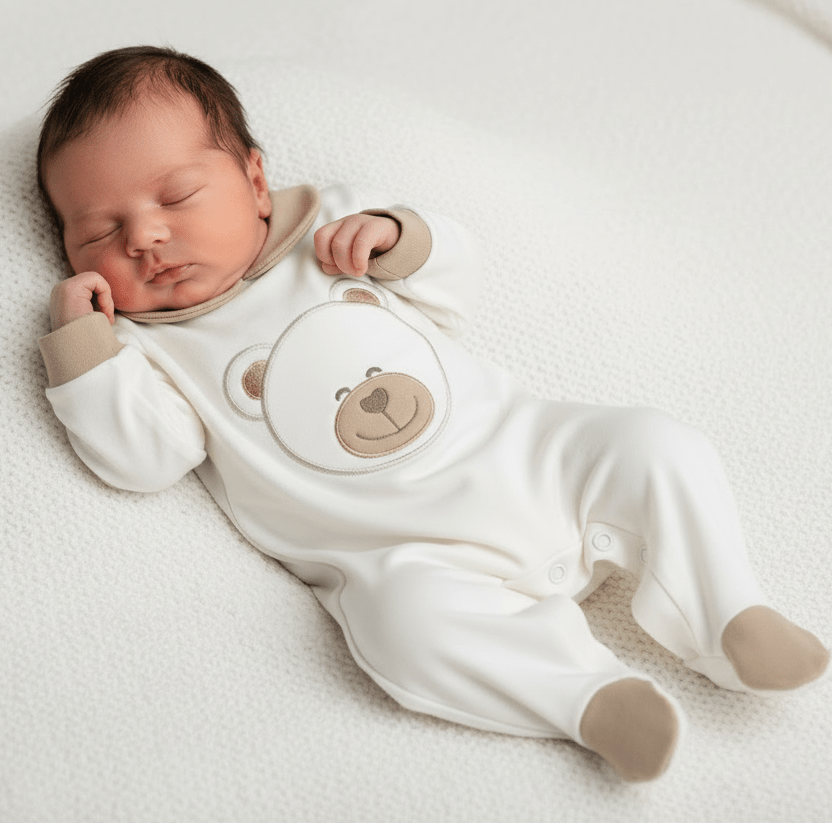 Tutina Orso Cotone 30104 Beige - Piccole Canaglie - PC26373