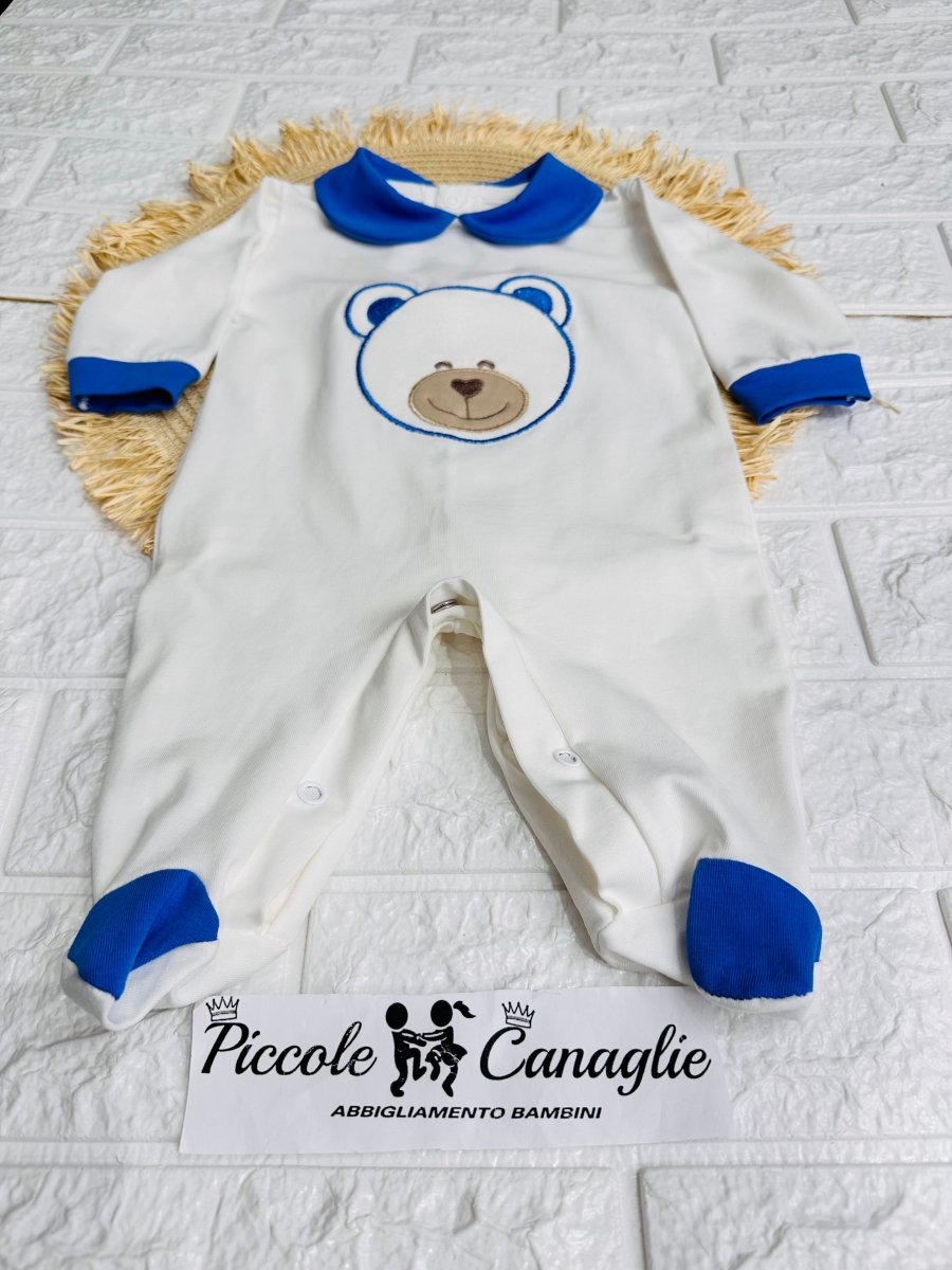 Tutina Orso Cotone 30104 Oceano - Piccole Canaglie - PC26376