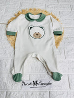 Tutina Orso Cotone 30104 Verde - Piccole Canaglie - PC26379