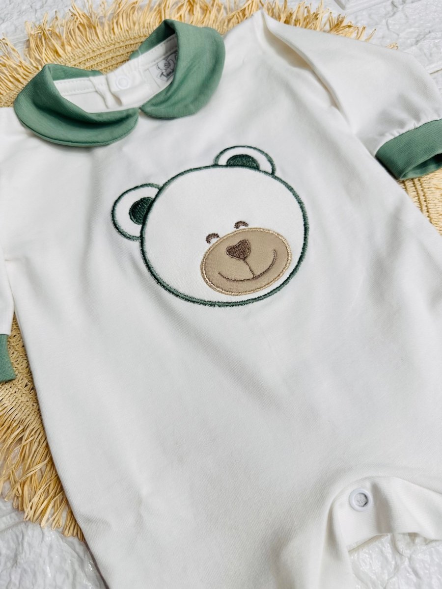 Tutina Orso Cotone 30104 Verde - Piccole Canaglie - PC26379