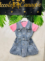 Vestitino Denim Baby Maglia Fuxian 429 - Piccole Canaglie - PC26649