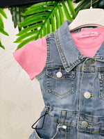 Vestitino Denim Baby Maglia Fuxian 429 - Piccole Canaglie - PC26649
