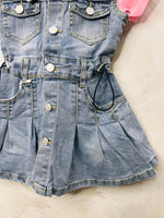 Vestitino Denim Baby Maglia Fuxian 429 - Piccole Canaglie - PC26649