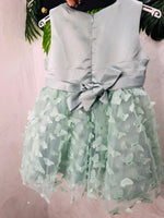 Vestitino Farfalla Verde Salvia L133 - Piccole Canaglie - PC25425