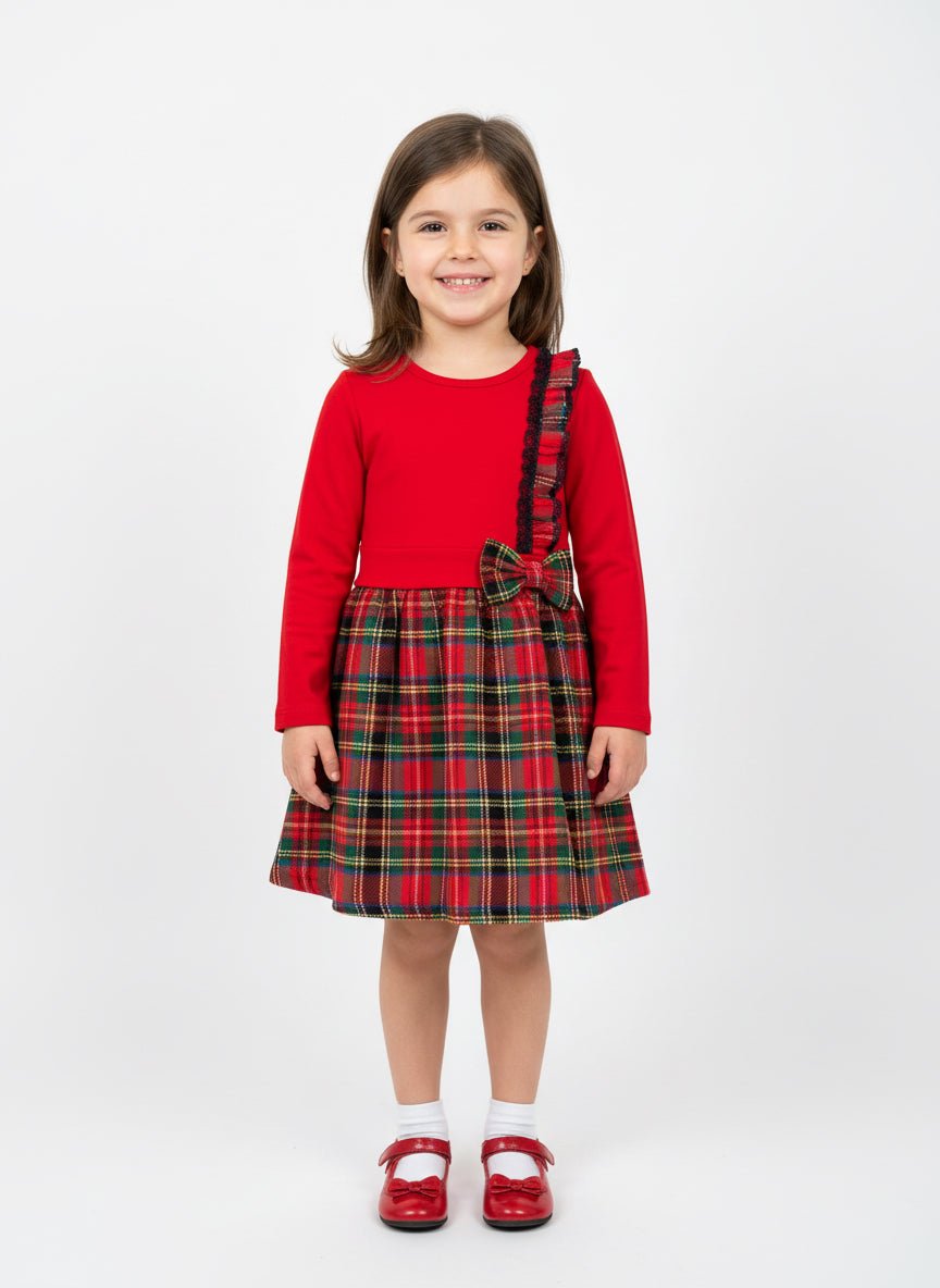 Vestitino fiocchettino Scozzese - Piccole Canaglie - 