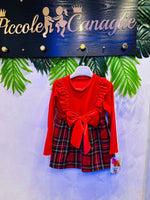 Vestitino fiocco ciniglia - Piccole Canaglie - 