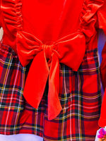 Vestitino fiocco ciniglia - Piccole Canaglie - 