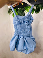 Vestitino Palloncino Celeste Polvere Style Elisabeth - Piccole Canaglie - PC28518