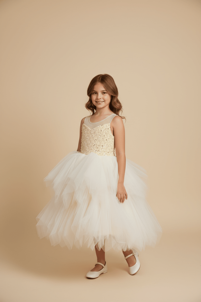 Vestito Luxury Champagne 8290 - Piccole Canaglie - PC25051