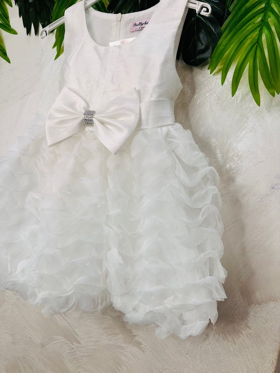 Vestito Waves Bianco L155 - Piccole Canaglie - PC25034