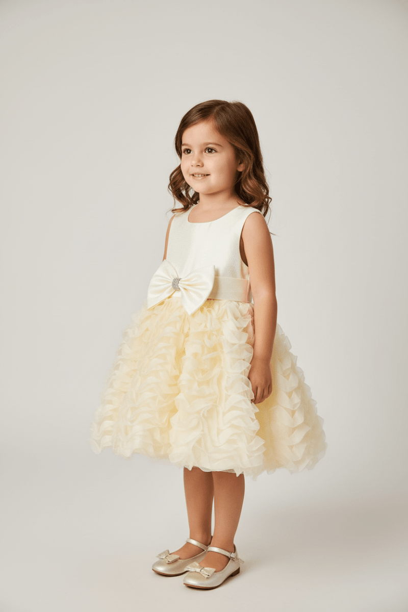 Vestito Waves Giallino L155 - Piccole Canaglie - PC25022